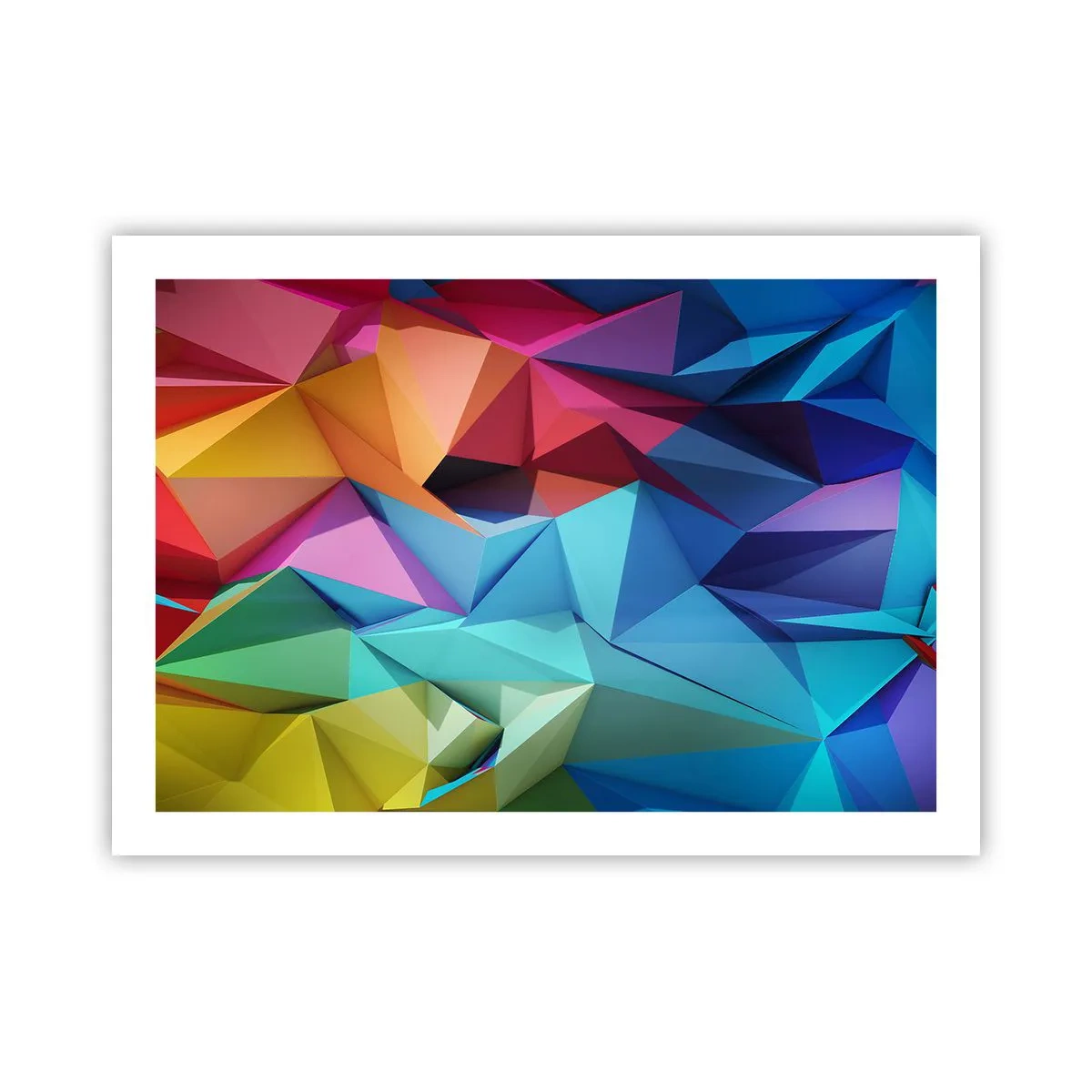 Poster - Origami de curcubeu - 70x50 cm