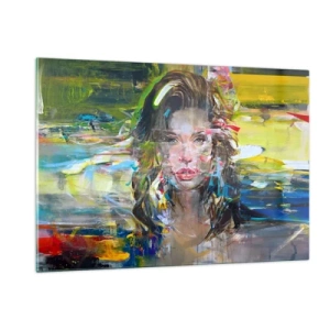 Tablou pe sticlă - În spatele cortinei de aer - 120x80 cm