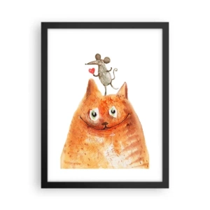 Poster în ramă neagră - Paradoxurile iubirii - 30x40 cm