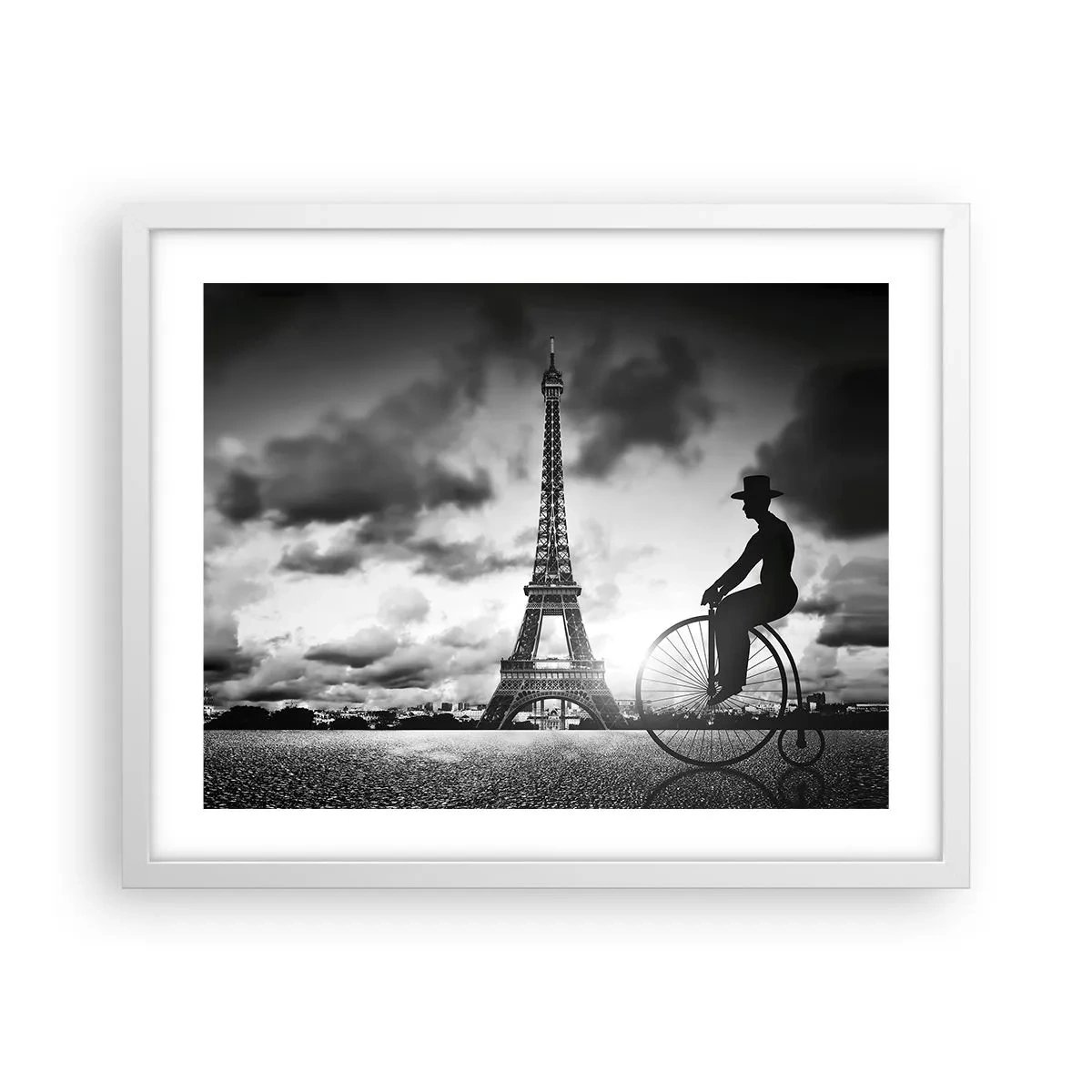 Poster în ramă albă - Dorul de Belle Epoque - 50x40 cm