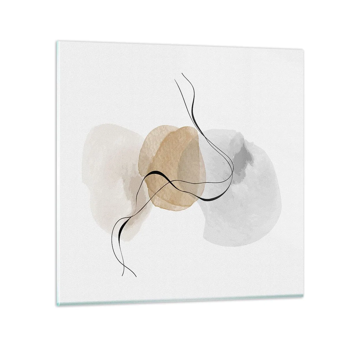 Tablou pe sticlă - Mărgele de aer - 60x60 cm