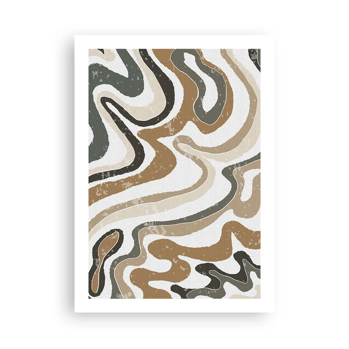 Poster - Meandrele culorilor pământului - 50x70 cm