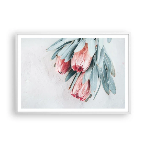 Poster în ramă albă - Rușinate de propria lor frumusețe - 100x70 cm
