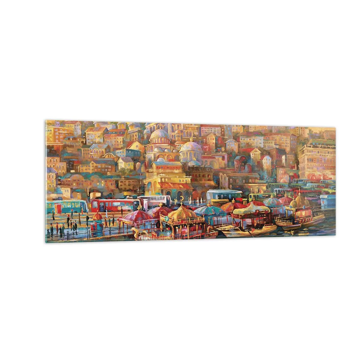 Tablou pe sticlă - O poveste din Istanbul - 140x50 cm
