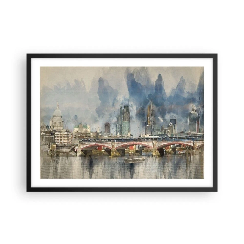 Poster în ramă neagră - Londra în toată splendoarea ei - 70x50 cm