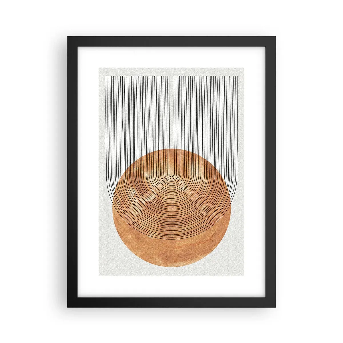 Poster în ramă neagră - Compoziția solară - 30x40 cm