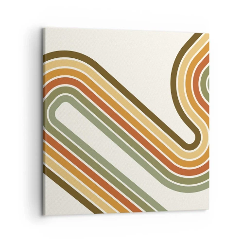 Tablou pe pânză - Cu zigzag până la destinație - 60x60 cm