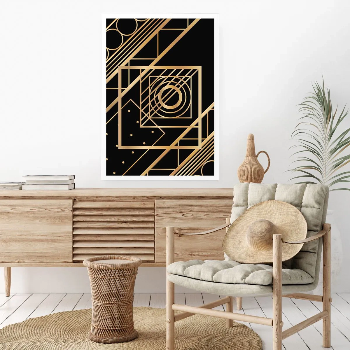 Poster - Geometrie de aur - 70x100 cm