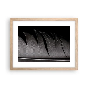 Poster în ramă de stejar deschis - Pana - o construcție minunată - 40x30 cm