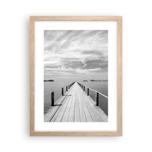 Poster în ramă de stejar deschis - Ce zici de o călătorie... - 30x40 cm