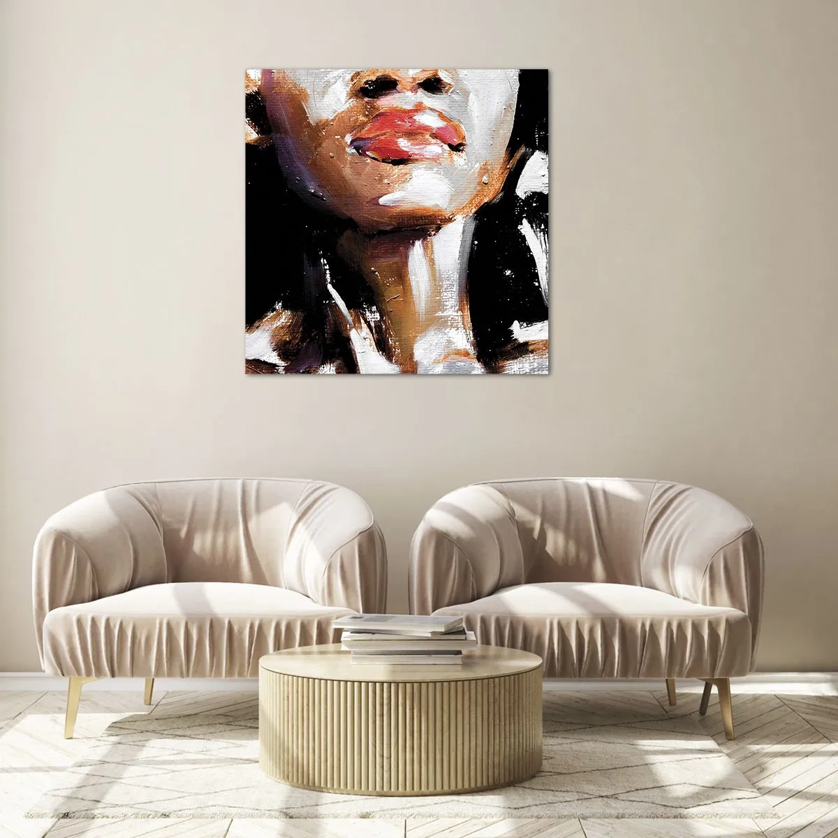 Tablou pe sticlă - Mândrie fără prejudecăți - 70x70 cm