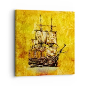 Tablou pe pânză - Ne îndreptăm spre Tortuga! - 30x30 cm