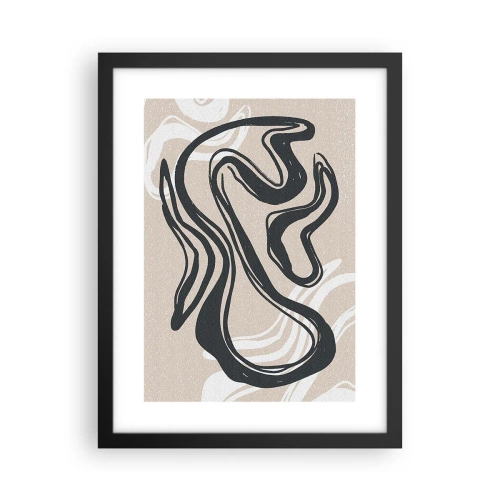 Poster în ramă neagră - Expresie multiplicată - 30x40 cm