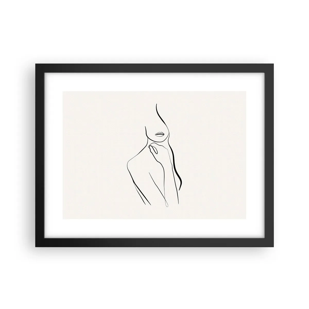 Poster în ramă neagră - Val de melancolie - 40x30 cm