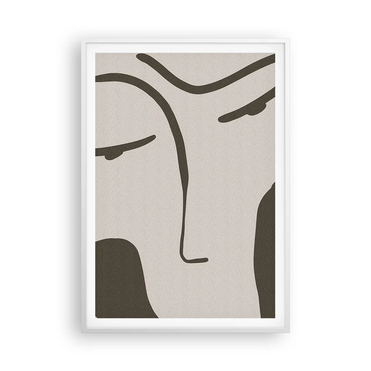 Poster în ramă albă - Ca într-un tablou de Modigliani - 70x100 cm