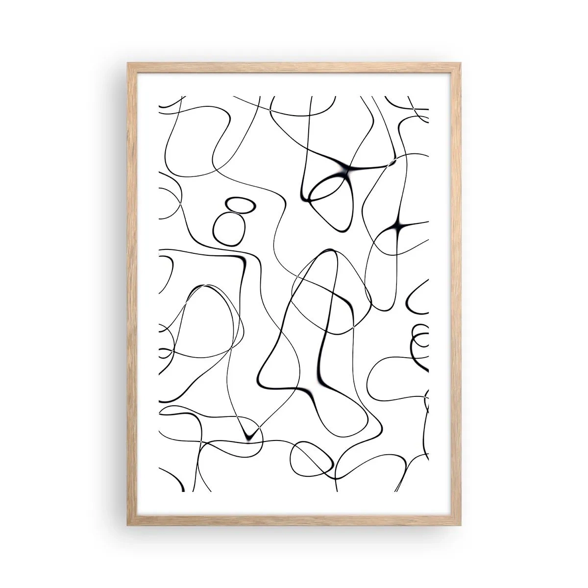 Poster în ramă de stejar deschis - Căile vieții, căile destinului - 50x70 cm