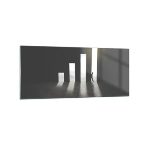 Tablou pe sticlă - Succesul - o impresie - 120x50 cm