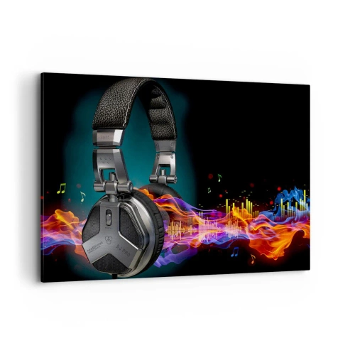 Tablou pe pânză - În focul muzicii - 120x80 cm