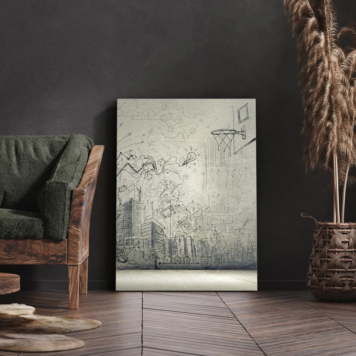 Tablou pe pânză - Minunata mea viață de oraș - 65x120 cm