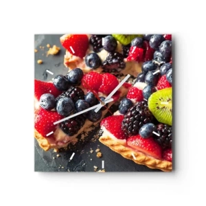 Ceas de perete - Ceas pe sticlă - Dolce vita! - 30x30 cm