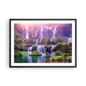 Poster în ramă neagră - Scara către cer - 70x50 cm