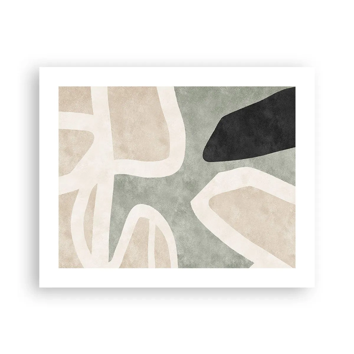 Poster - Compoziție cu motiv negru - 50x40 cm