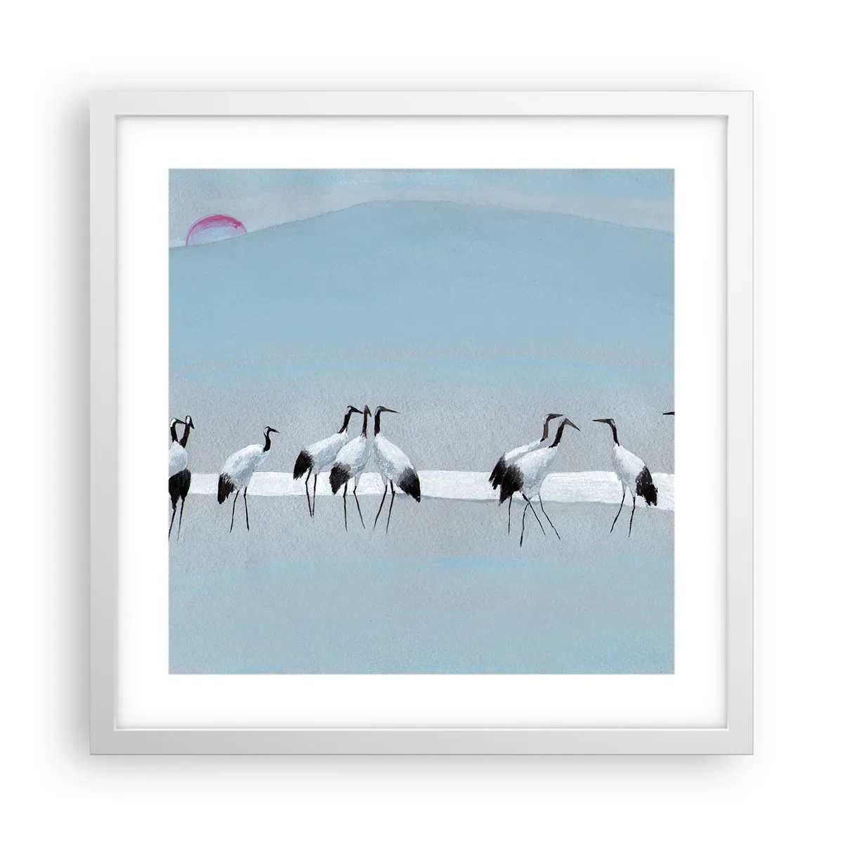 Poster în ramă albă - După o zi fierbinte - 40x40 cm