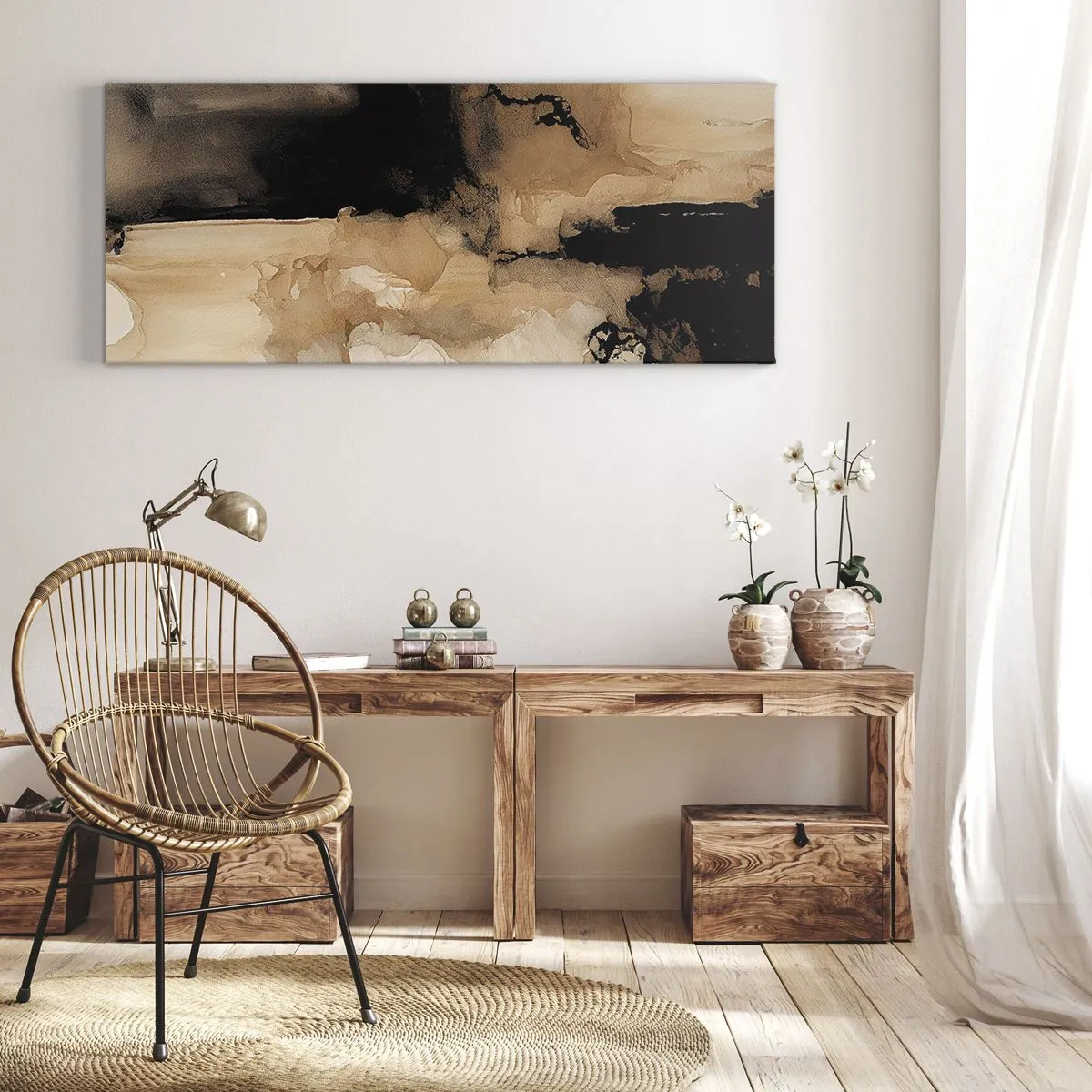 Tablou pe pânză - O abstractizare intrigantă - 120x50 cm