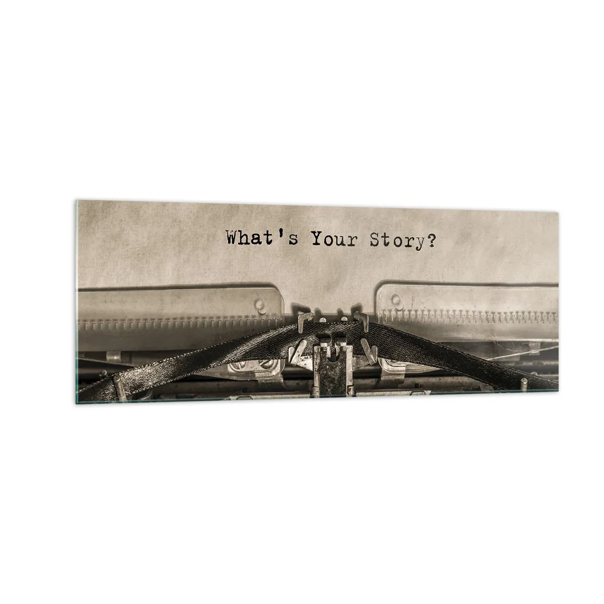 Tablou pe sticlă - Spune-mi - 140x50 cm