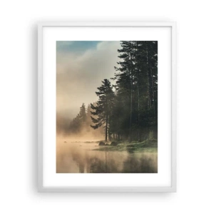 Poster în ramă albă - Nașterea unei zile - 40x50 cm