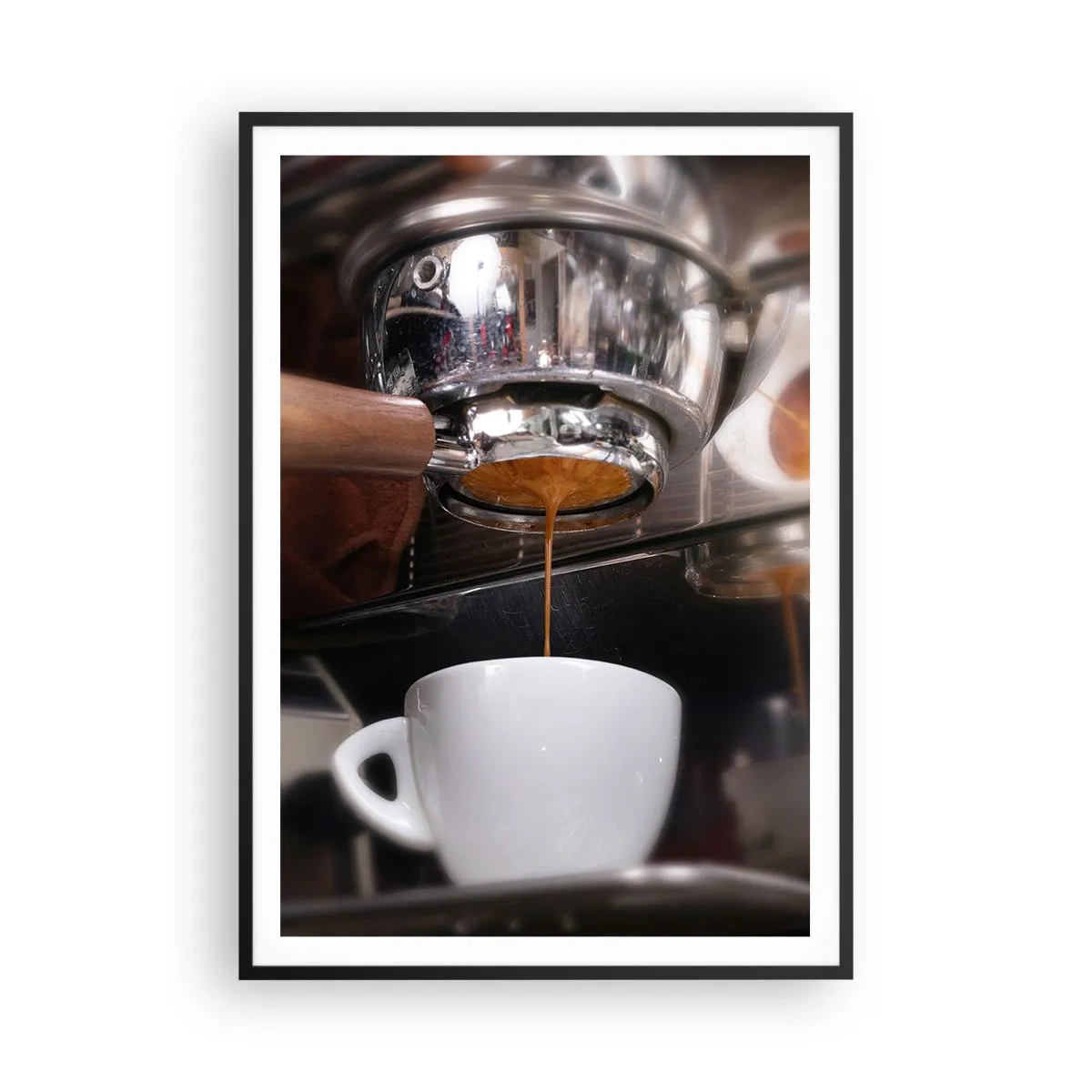 Poster în ramă neagră - Cel mai bun moment al zilei - 70x100 cm