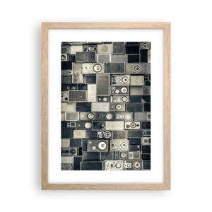 Poster în ramă de stejar deschis - Și totul este în regulă - 30x40 cm