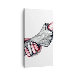 Tablou pe pânză - Ești pe mâini bune - 55x100 cm