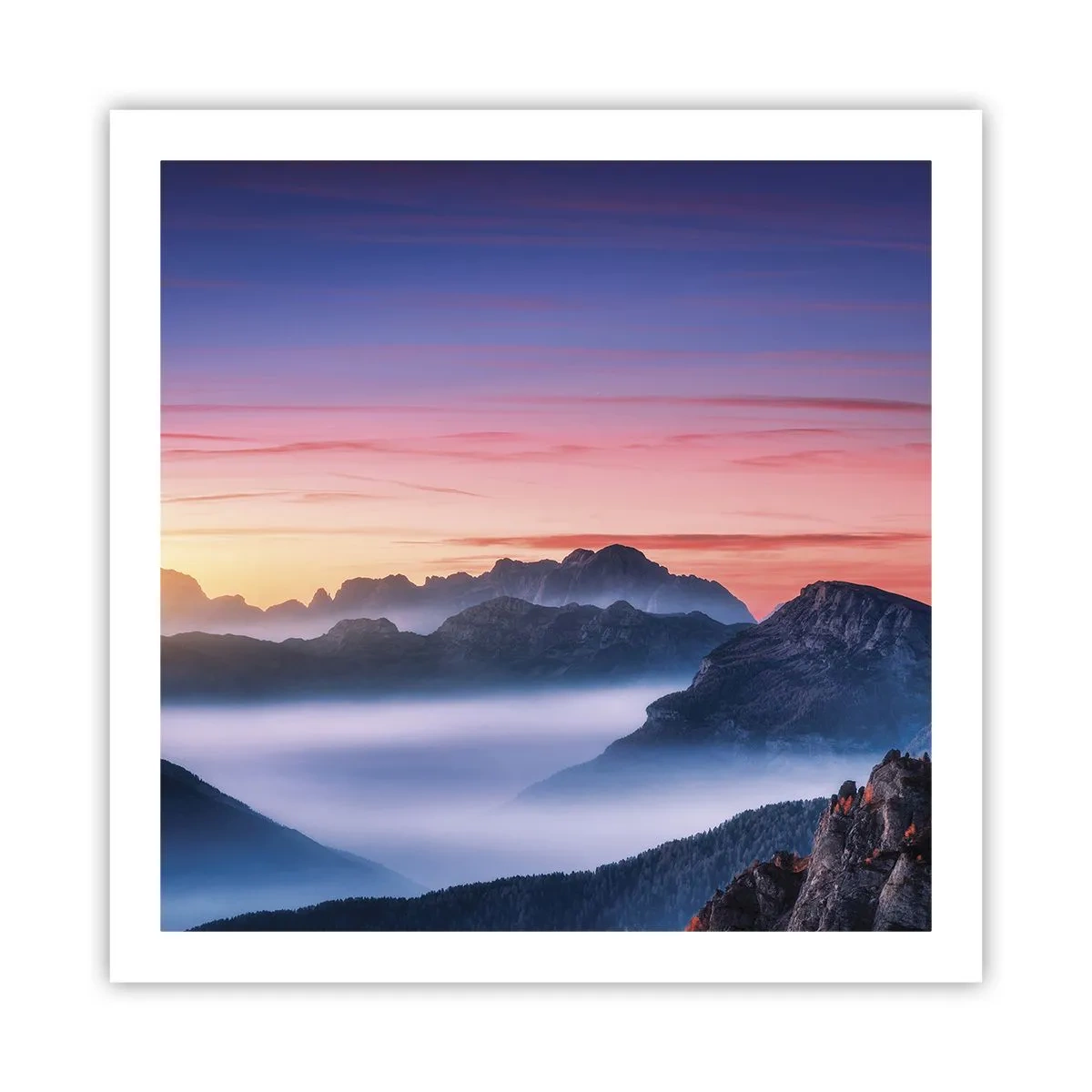 Poster - Peste văi - 60x60 cm