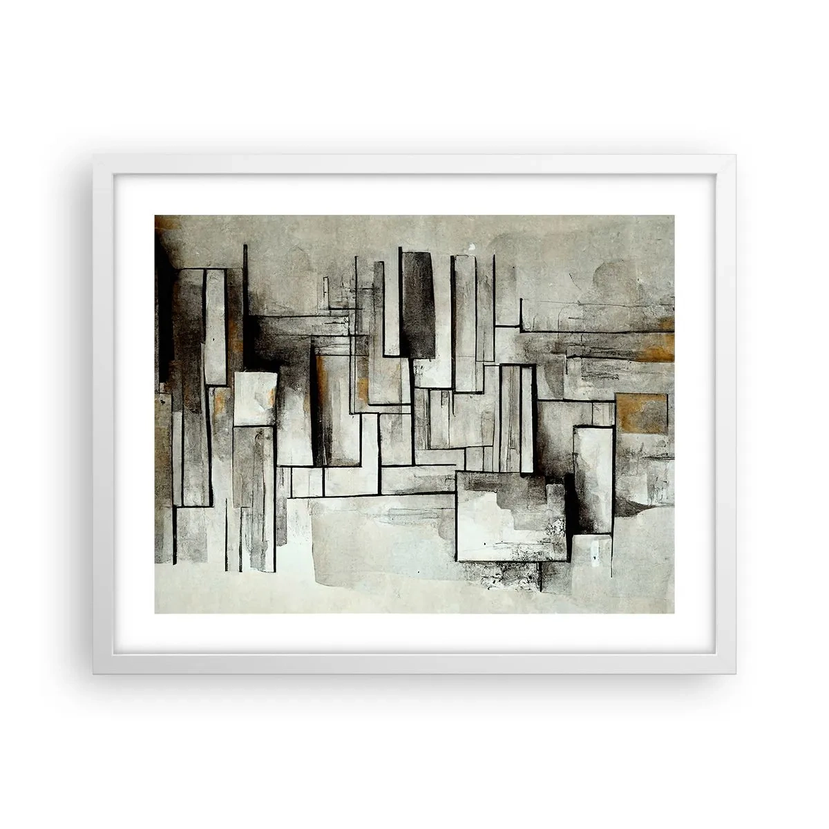 Poster în ramă albă - Puterea simplității - 50x40 cm