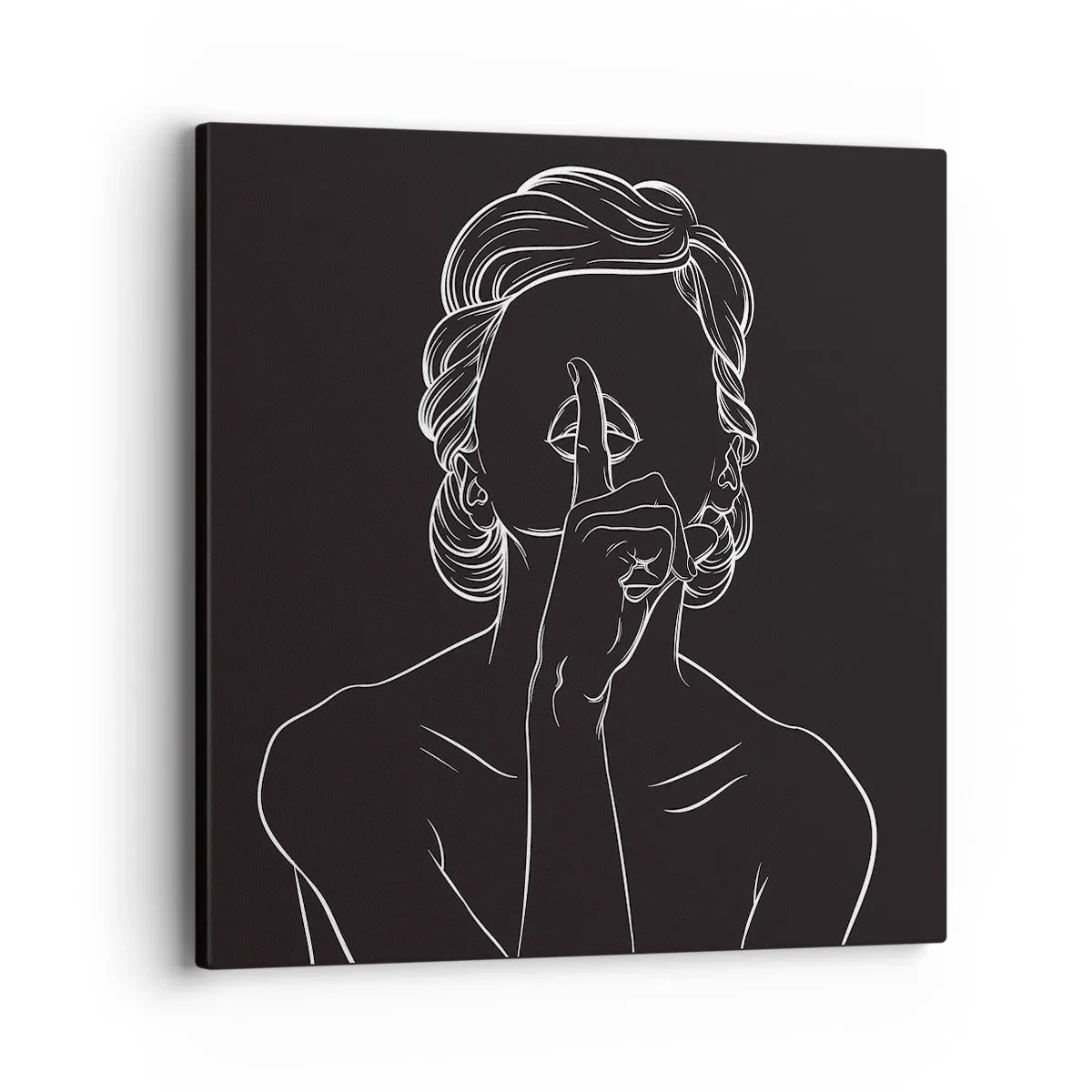 Tablou pe pânză - Frumusețea înflorește în tăcere - 40x40 cm