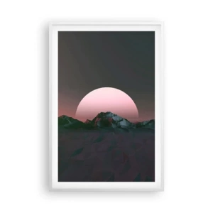 Poster în ramă albă - Într-o galaxie învecinată - 61x91 cm