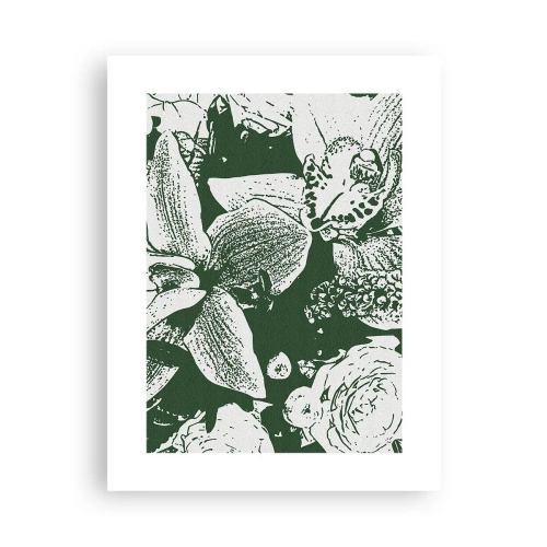 Poster - Buchet - o lume de verde - 30x40 cm
