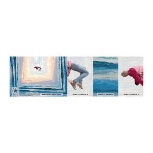 Mostră tapet Premium Canvas - Spre o altă dimensiune - Abstracția, Om, Natură - 100x30 cm