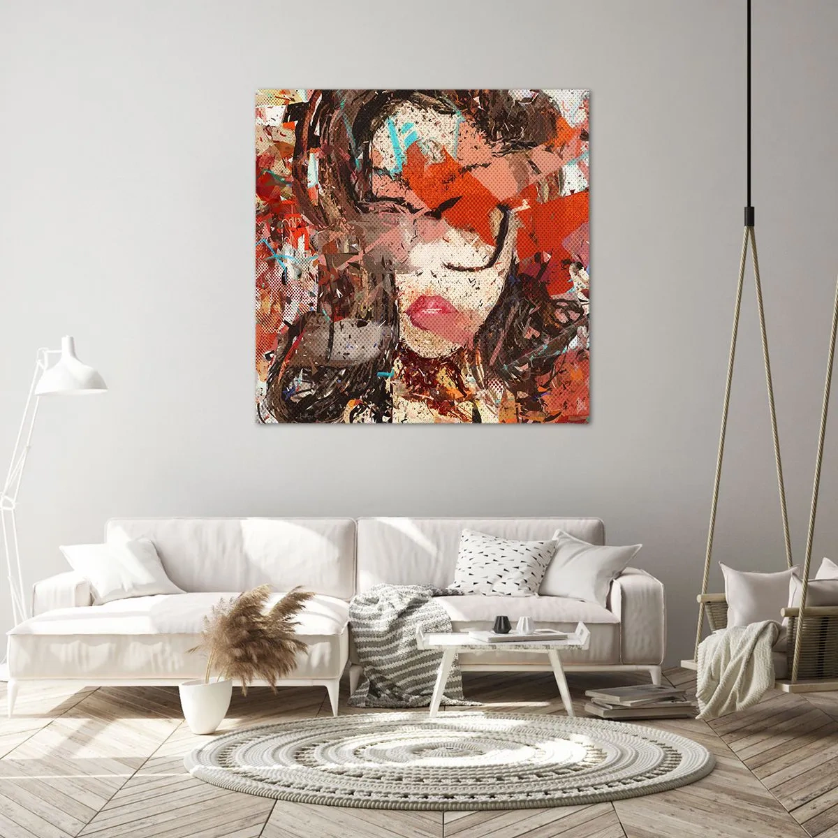 Tablou pe pânză - Chiar nu știe nimeni cum ești tu - 30x30 cm