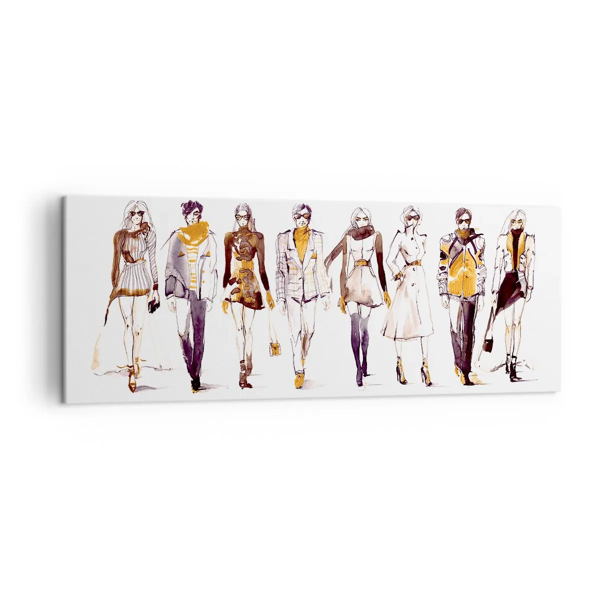 Tablou pe pânză - Chic discret, eleganță casuală - 140x50 cm