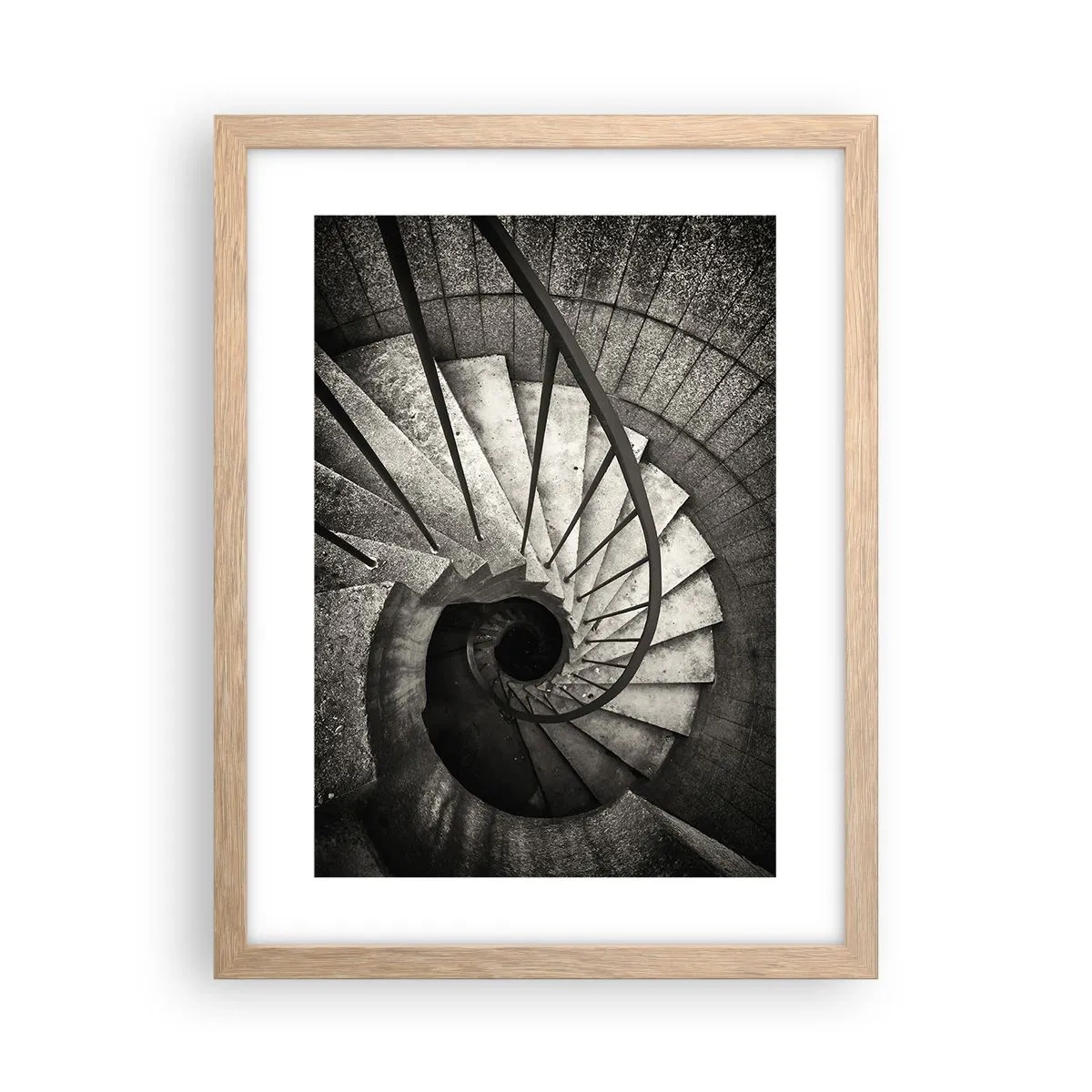 Poster în ramă de stejar deschis - În sus și în jos - 30x40 cm