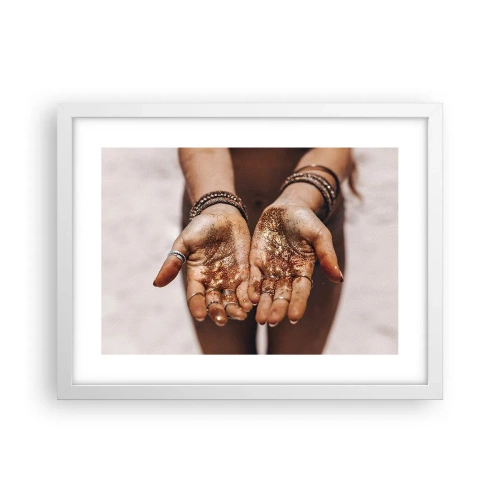 Poster în ramă albă - Un cadou pentru tine - 40x30 cm