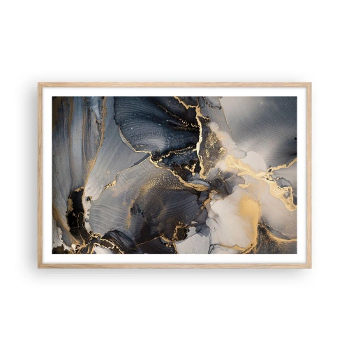 Poster în ramă de stejar deschis - Viața unei pietre - 91x61 cm