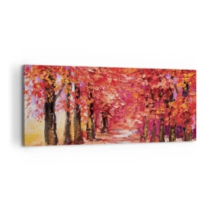 Tablou pe pânză - Impresie de toamnă - 100x40 cm