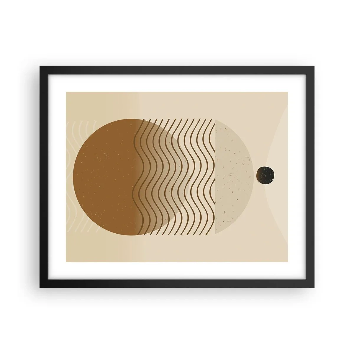 Poster în ramă neagră - Despre originea figurilor geometrice - 50x40 cm