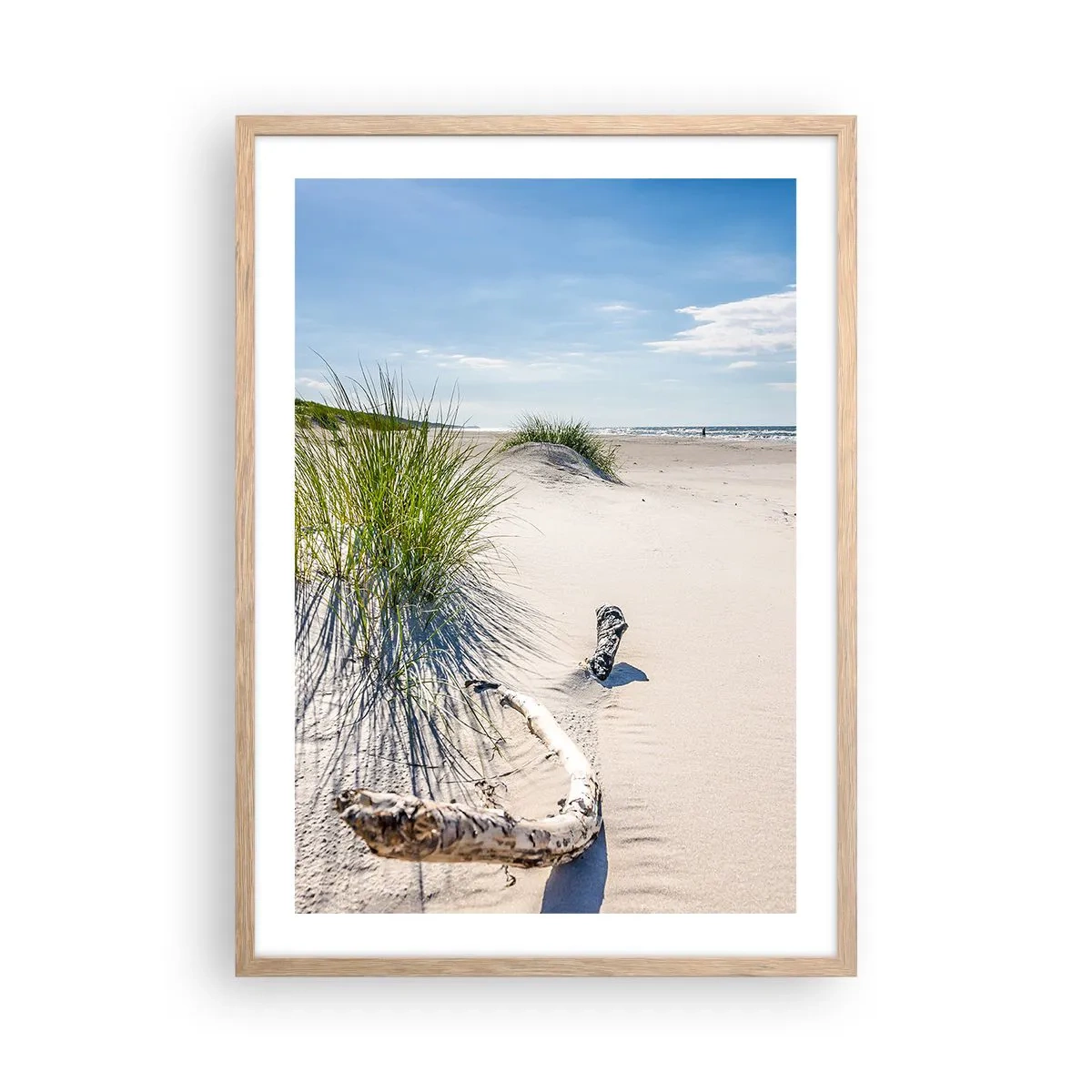 Poster în ramă de stejar deschis - Cea mai frumoasă? Baltică - 50x70 cm