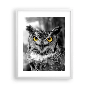 Poster în ramă albă - Nimic nu poate fi ascuns - 40x50 cm