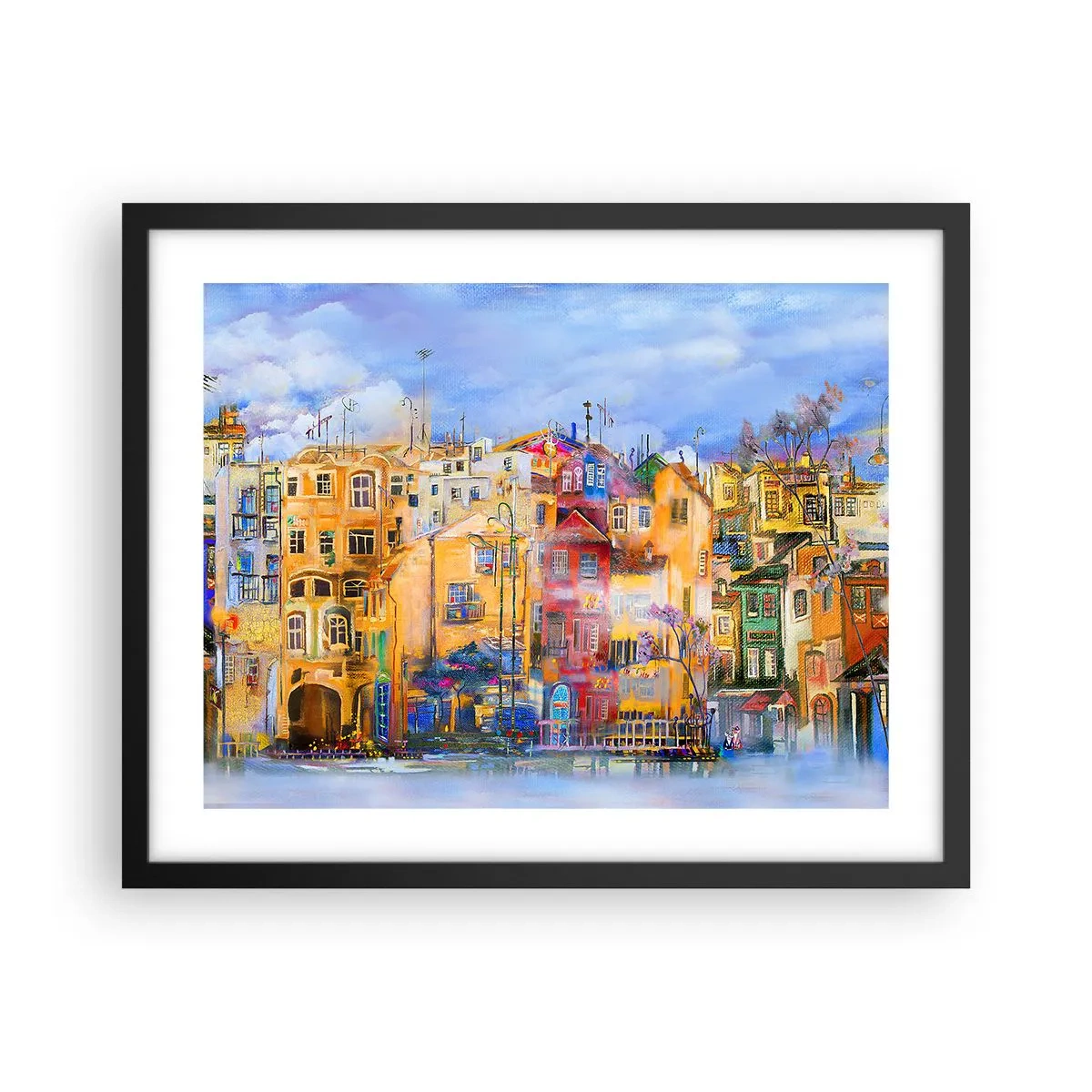 Poster în ramă neagră - Suntem împreună - 50x40 cm