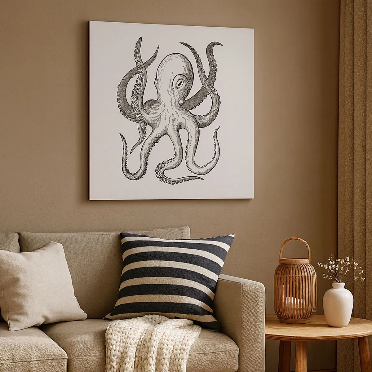 Tablou pe pânză - Dansând cu valurile - 30x30 cm